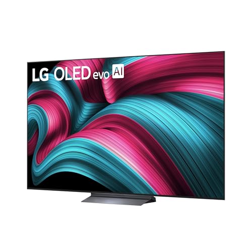 LG OLED Evo AI C5 TV 77 pulgadas, Smart TV 4K, Procesador α9 Gen8, Brightness Booster, WebOS con AI, Dolby Vision y Atmos, Gaming con VRR y GSYNC 4K@144Hz, OLED77C55LA 2025
