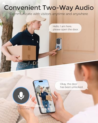 WiFi Smart Video Lock with 5-in-1 Keyless Entry & App Control - $169.99