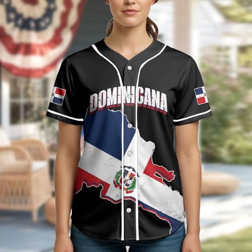 Dominican Republic Baseball Jersey Custom Name Number, Dominicana Fan Shirt for Men Women, Republica Dominicana Fan miniatura 4