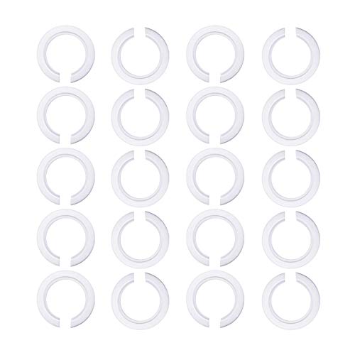 Preisvergleich Produktbild Lampenschirm-Konverter, E27 auf E14, Kunststoff, Reduzierring für Sockel, Schrauben, Bajonettsockel, Lampenfassungen, Glaselemente, Lampenschirme, 20 Stück