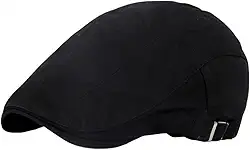 Boina Preta Italiana Gatsbyb Barcelona Casual Leve Dia A Dia