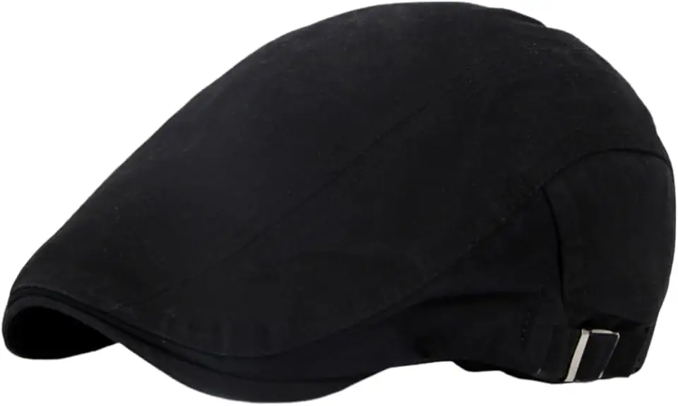 Boina Preta Italiana Gatsbyb Barcelona Casual Leve Dia A Dia