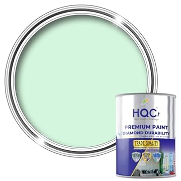 HQC Barn Paint 20L | Garden and Outdoor Wood Paint | Furniture and Fence Protection | Quick-Drying Mint Green