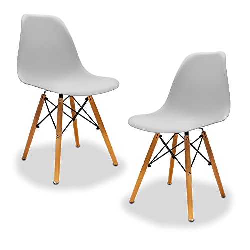 ECOCINARE Juego Set de 2 Sillas de Comedor Estilo Moderno...