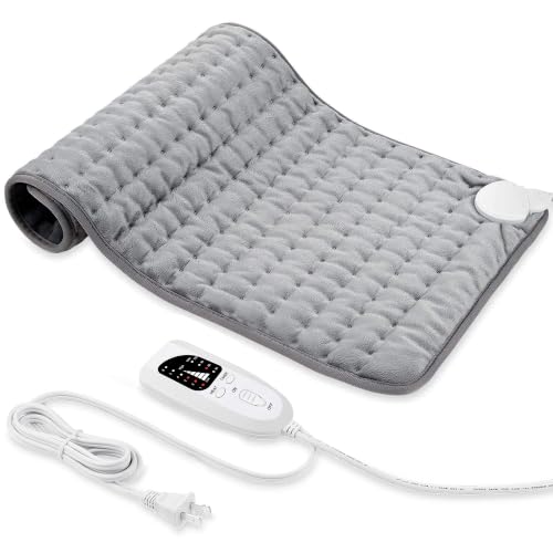 Image of Electric Heating pad for Back Neck Shoulder Knee Arms Legs- Electric Heat Pads with 6 Heat Settings & Auto Shut Off &Dry /Moist Heat Heating Pad for Birthday Mother Father Girl Men Women