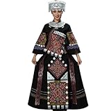 Chinese Hmongb Embroidery Dance Dress Miao Traditional Costume Women s7 5 Pieces XXL