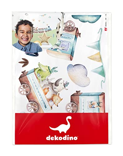 dekodino® Wandtattoo Aquarell Lok, Waldtiere, Safari Tiere Wanddeko Set Cover