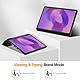 EasyAcc Hülle für Lenovo Idea Tab Pro 12.7 Zoll 2025 mit Stifthalter TB-373FU TB-375FC, Ultra Dünn mit Standfunktion Slim PU Leder Schutzhülle (Schwarz)