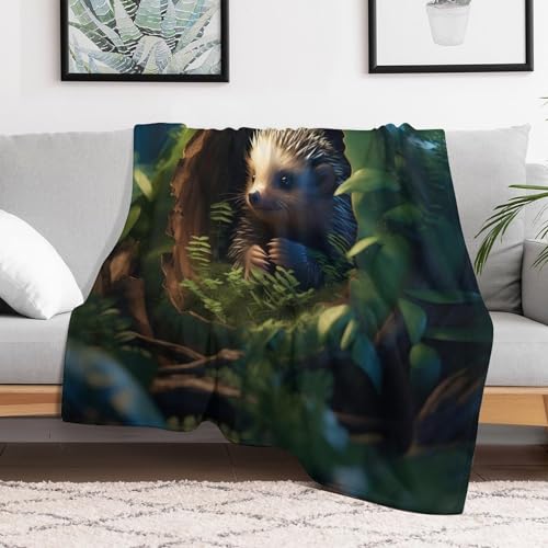 Couverture hérisson hypoallergénique contre le froid pour petit lit