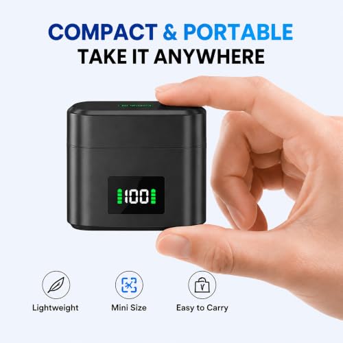 Image of OLV S68 Wireless Lavalier Microphone for YouTube Recording, 2.4GHz Clip-on Mic with AI Noise Reduction, Plug & Play, Charging Case, Low Latency, Wireless Mic for Vlogging, Interview & Live Streaming