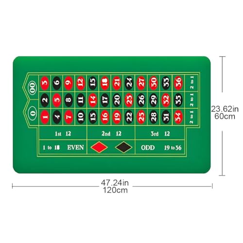 Tapis de table de roulette en caoutchouc résistant et antidérapant - 7