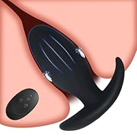 Elektroschock Anal Plug Analvibratoren für Mann Vibrator Silikon Prostata Stimulation mit 7 Elektrostimulation und 7 Vibrationsmodi Buttplug Sexspielzeug SM Analplug für Frauen Paare (Fernbedienung)