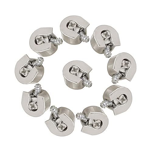 OATIPHO Connecteurs De Meubles Excentriques En Alliage De Zinc Antirouille Ferrures De Meubles Robustes Pour Armoires Et Étagères Lot De 10 Pièces Multi-usages Pour Fixation Stable