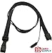 100 - Black Lanyards with Breakaway 3/8 (10mm) Strap and Wide No-twist Plastic Hook ending [ 2137-2057 ]