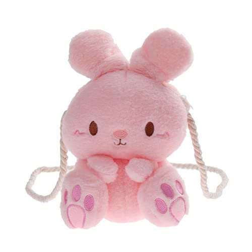 Sac de rangement de maquillage lapin en peluche pour sorties et voyages