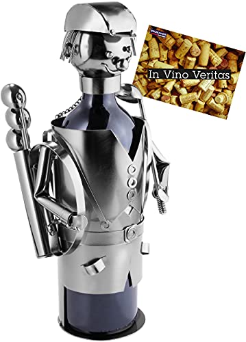 BRUBAKER Wine Bottle Holder Statue 