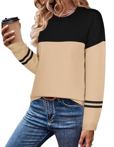 Image of Zeagoo Sweaters for Women Fall Outfits Trendy 2025 Long Sleeve Shirts Bussiness Casual Knit Pullover Sweater Tops