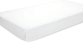 aden + anais aden by Classic Crib Sheet, 100% Cotton Muslin, Super Soft, Breathable, Tailored Snug Fit, Solid White