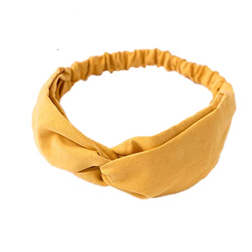 Vogue Hair Accessories Solid Suede Fabric Knot Stretchable Hairband Headband for Woman