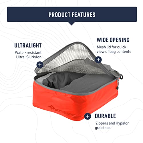 Sea to Summit Travelling Light Garment Mesh Bag Packing Organizer, Large, Atoll Blue4