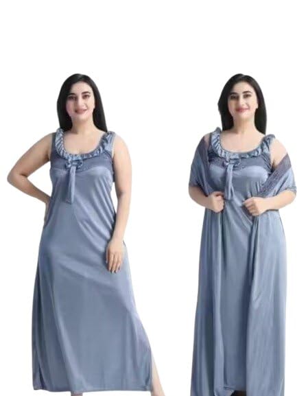 Women Nighty Unique Print Comfortable Fit Sleep Dress Soft Fabric Daily Home Outfit-image-31