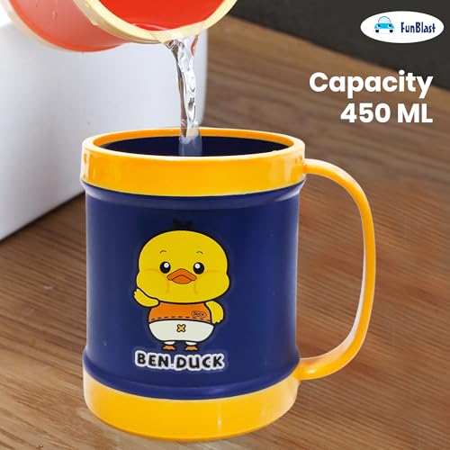 Image of FunBlast Milk Mug for Kids - Unbreakable Mug for Kids, Milk Mugs for Kids Unbreakable - Milk Drinking Cup for Kids (Pack of 1) (Duck)