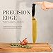 STYLED SETTINGS Custom Black & Gold Chef Knife – Personalized Engraved Kitchen Knife with Titanium-Coated Blade – Premium Gift for Home Cooks & Chefs – High-Carbon Stainless Steel - Gold Kitchen