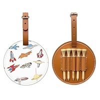 Spaceship Brown Golf tee Storage Bag - Easy to Carry Around and More efficient in Playing Golf