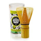 Premium Natural Bamboo Matcha Whisk - MATCHAMAKA 80 Prong Traditional Japanese Chasen for Green Tea