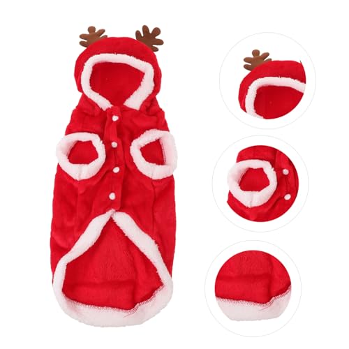 Disfraz navideño XL para perro diseño alce rojo miniatura 4