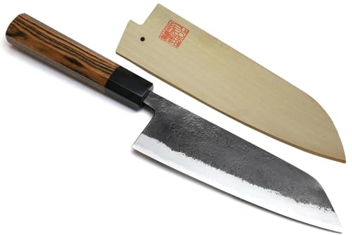 Yoshihiro Nashiji High Carbon White Steel #2 Japanese Bunka Chefs