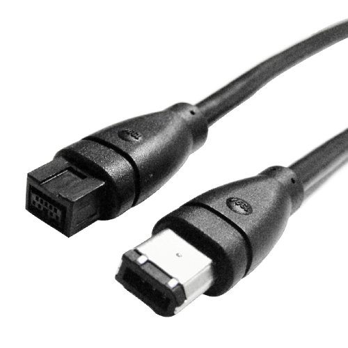 CUBETERNET Premium Firewire 800/400 Adapter Cable IEEE 1394 9-pin to 6-pin - 3 Ft
