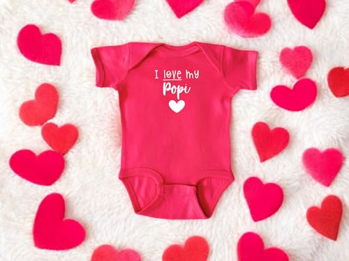 Popi Themed Infant Bodysuits, Baby Shower Newborn Gift, Pregnancy Reveal Present, Valentine's or Father's Day Gift3