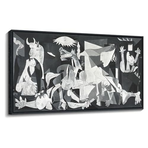 INVIN ART Framed Canvas Giclee Print Art Guernica by Pablo