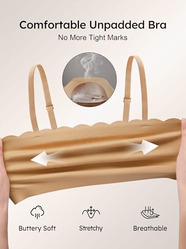 Image of Pullover Strapless Bras for Women - XS-M Unlined Wireless Bandeau