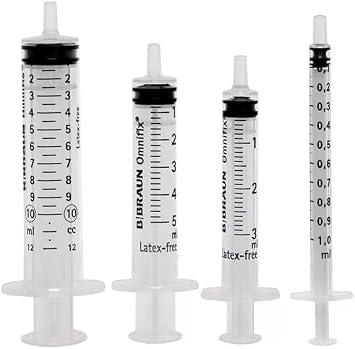B.Braun Omnifix 3 Part Syringe Type Eccentric, Pack 100 & Size 10ml