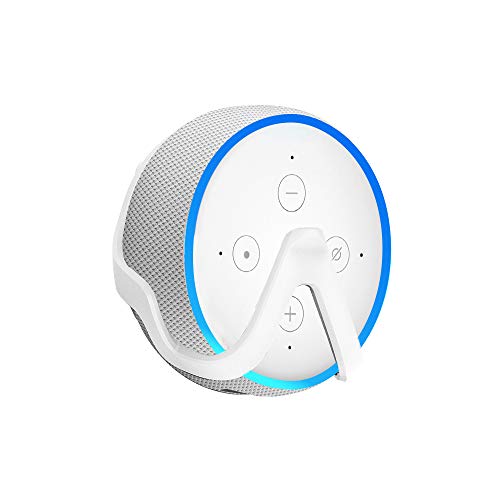 Health-Made Wall Mount For Echo Dot 3rd Generation Speaker Wall Holder Wall Hanger Stand Bracket Firm Holder Portable and Secure White