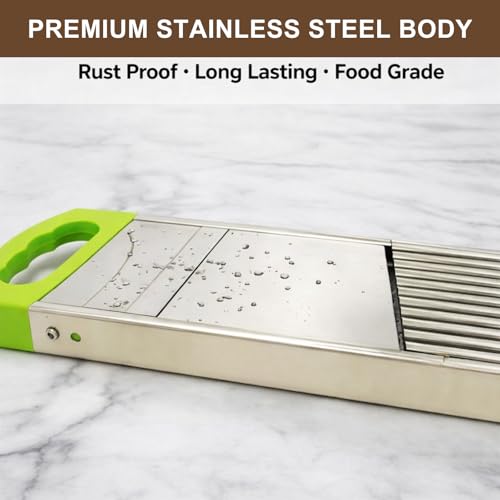 Image of Solitude Stainless Steel Potato Slicer Machine Vegetable Cutter & Potato Chips Maker for Kitchen | Lightweight Slicer for Making Plain Chips, Veg Salad, Fruits Slicing at Home & Restaurants
