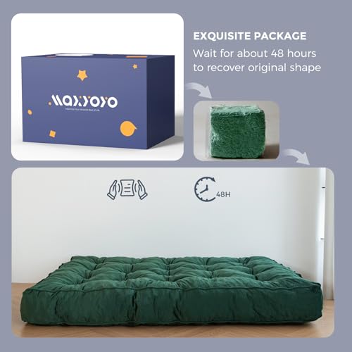 Maxyoyo 8 Inch Futon Mattress Queen Size, Thick Futons Sofa Couch Bed, Velvet Fabric Floor Mattress For Adults thumb #6