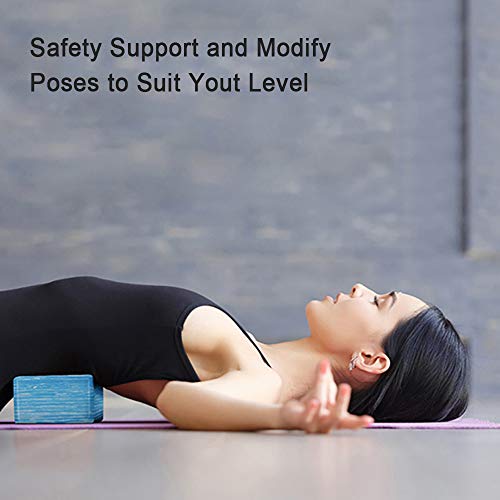 image for ADRIMER Yoga Blocks 2 Pack with Yoga Strap, High Density Lightweight E
