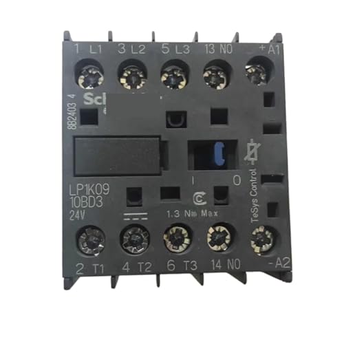 Contacteur triphasé LP1K0910BD3 pour moteur électrique caloporteur 9A bobine DC 24 V 1NO - 5