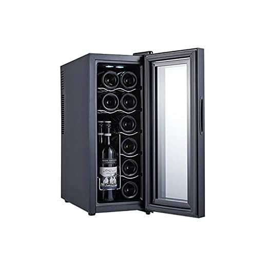Vinkylare med glasdörr, 12-flaska fristående vin kylskåp, temperaturzon 10-18 ℃, pekskärm, imitation vinkällare lagringsmiljö, minska brus och vibrationer,C