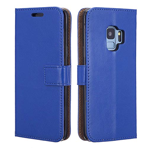 NWNK13® Compatible for Samsung Galaxy J4 Plus 2018 Blue Premium Range Leather Protective Smartphone Folio Book Case for Samsung J4+ Wallet Case [ Magnetic Closure ] With [ Card Slots ]
