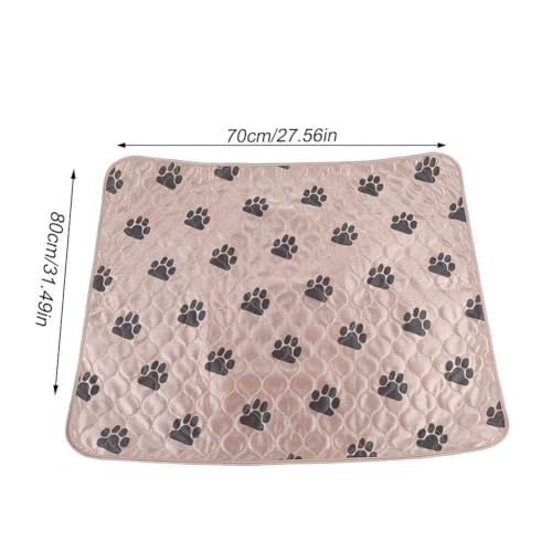 Image of Reusable Dog Pee Pads, Waterproof Training Pads for Dogs, Dog Pee Pad Urine Mat for Pet Dogs Cats(70*80cm-Brown )