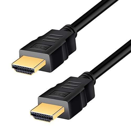 LogiLink CH0100 - HDMI Anschlusskabel Typ A (Stecker/Stecker), UHD 4K Auflösung, 2x geschirmtes CCS Kabel, Farbe: Schwarz, Länge: 1m