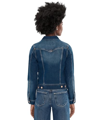 Image of Liverpool Classic Denim Jacket in Stretch Slub Twill