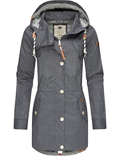 Preisvergleich Produktbild Ragwear Damen Übergangsjacke Sommerparka mit Kapuze Cranchy Navy Gr. S