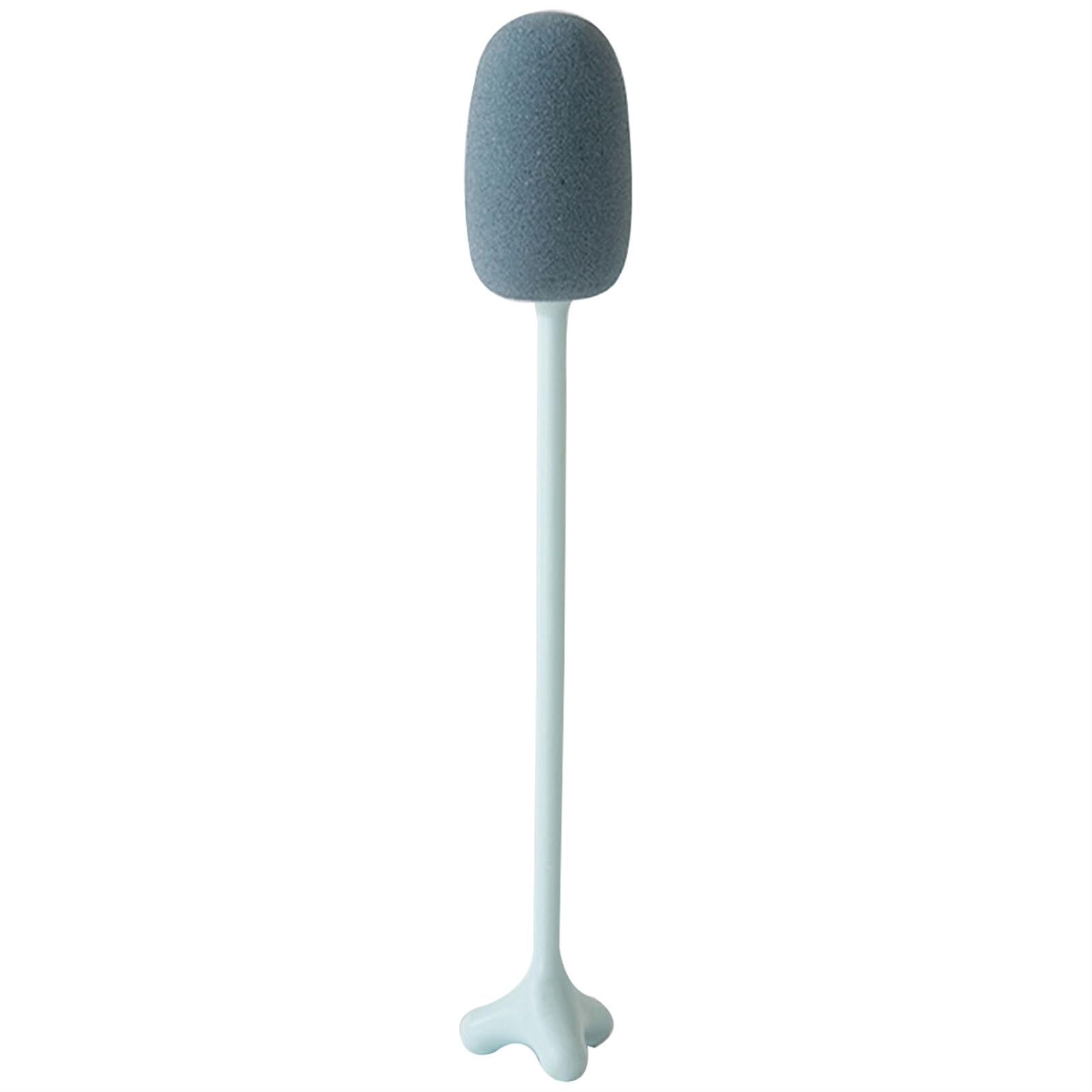 Esponjas Cepillo de Limpieza de Esponja, Cepillo, Herramienta de Limpieza de Mango Largo, Cocina doméstica Esponja (Color : BLU)