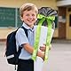 BOFUNX Schultütenschleife Grün Zuckertütenschleife + Buchstaben Zahlen Schmetterling Aufkleber, Schultüte Zuckertüte Schleife für Schulkind, Schulanfang Einschulung Deko