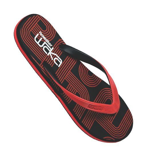 Hawalker Waka Prime Mens Flip Flops Made with 100% Natural & Durable Rubber | Comfortable Hawai Chappals | Regular Wear Slippers with Double Colour Strap (B0CX1XH71Y) Amazon Price History, Amazon Price Tracker